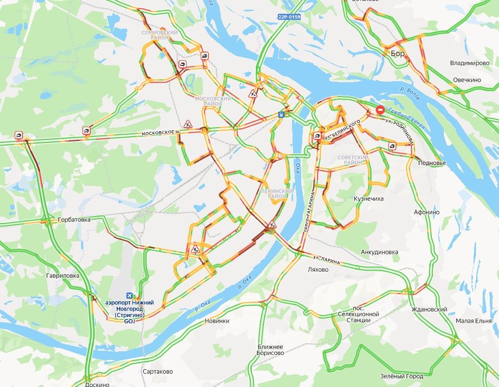Нижегородцы застряли в 9-балльных пробках вечером 2 февраля - фото 1