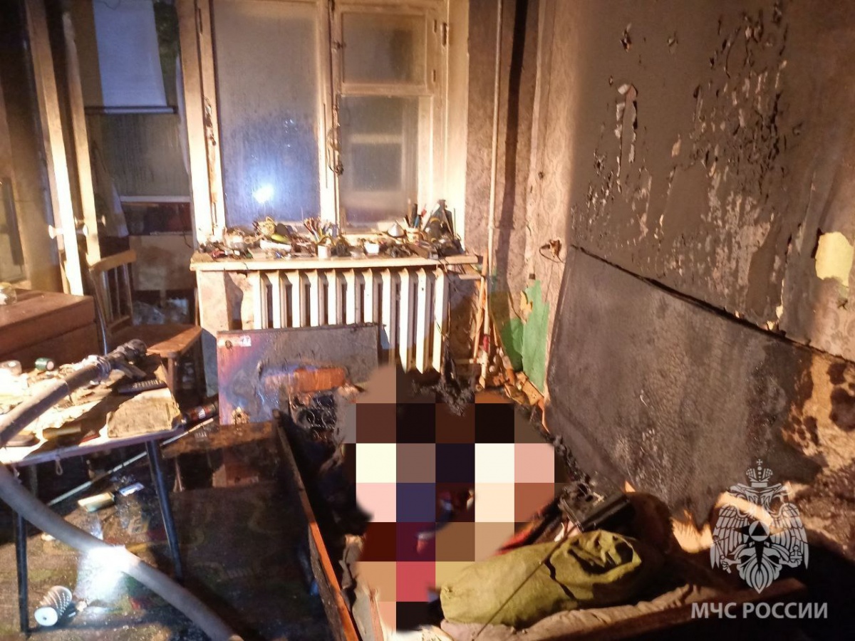 Пожилой мужчина погиб на пожаре в Кстове - фото 1