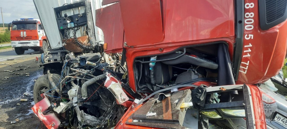 Опубликованы фото с места смертельного ДТП на М-7 в Нижегородской области - фото 1