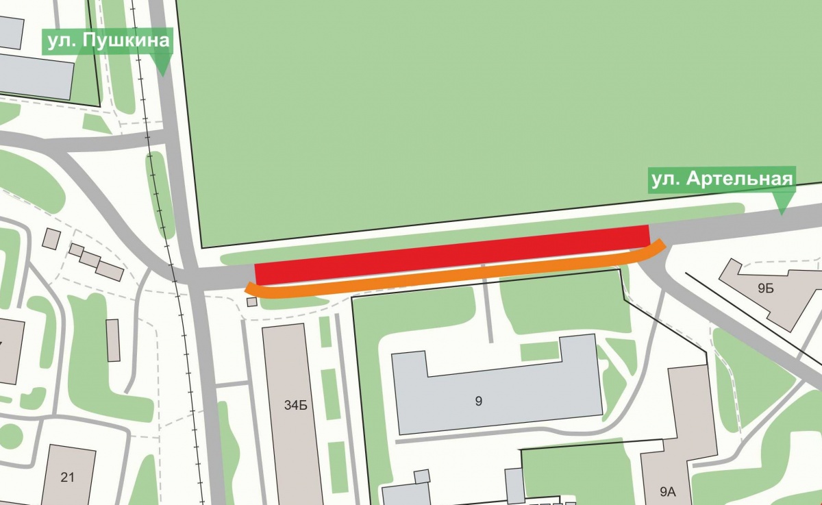 Улицу Артельную в Нижнем Новгороде перекроют до 30 ноября