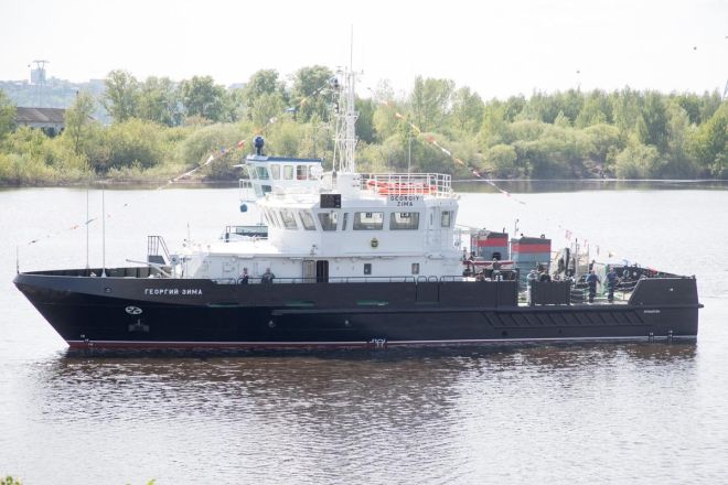 Уникальный катер-гидрограф спустили на воду в Нижегородской области - фото 1