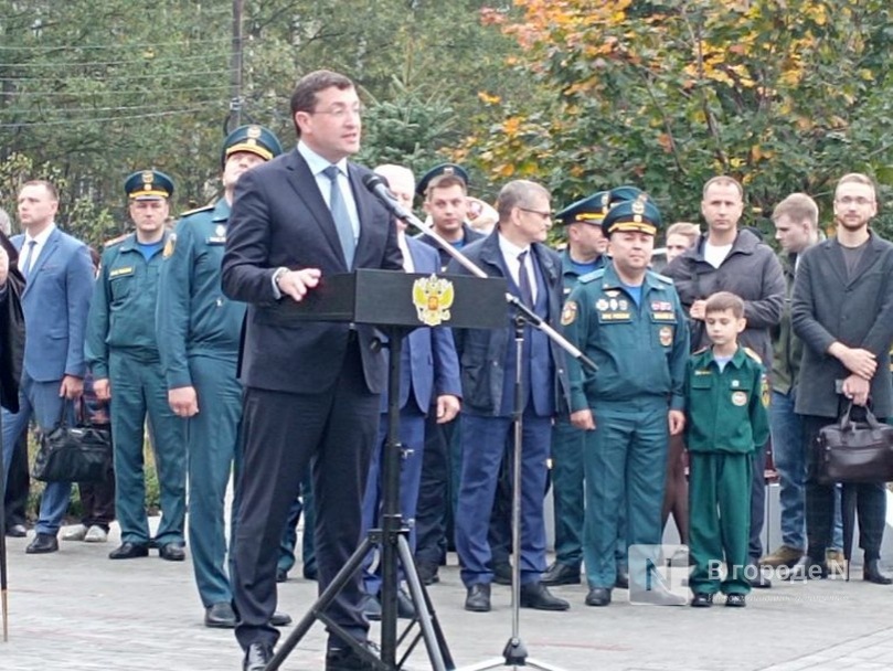 Памятник пожарным-спасателям открыли в Приокском районе - фото 10