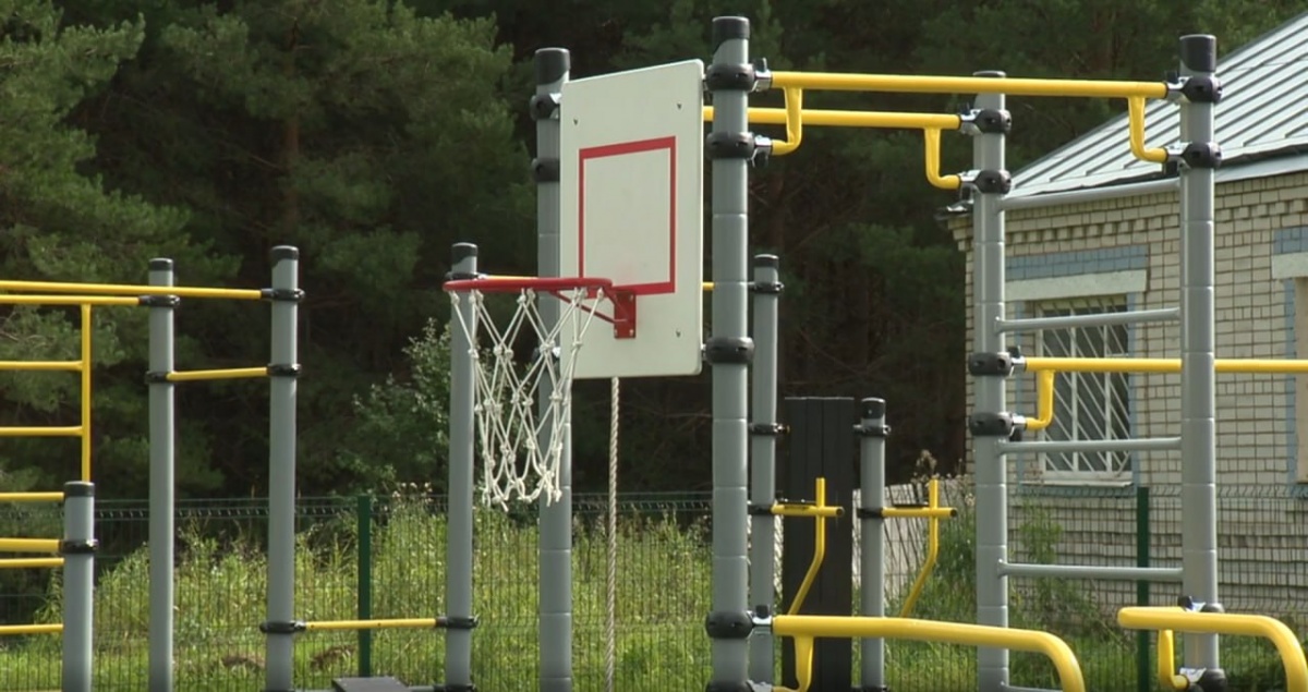 Спортивную и детскую площадку открыли по нацпроекту в поселке Пижма - фото 1