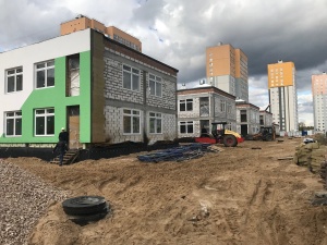 Детский сад в микрорайоне «Седьмое небо» построен наполовину
