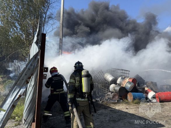 Опубликованы фото с места мощного пожара на заводе в Дзержинске - фото 3